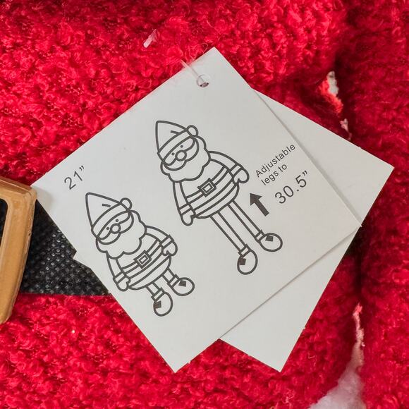 NWT-African American Santa Claus Christmas Decor w/ Extendable Legs 21”H-31.5”H - Picture 2 of 10